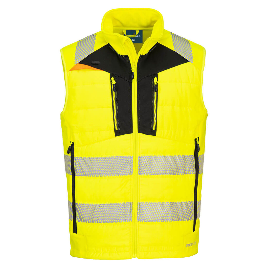 DX4 Hi-Vis Hybrid Baffle Bodywarmer - DX479
