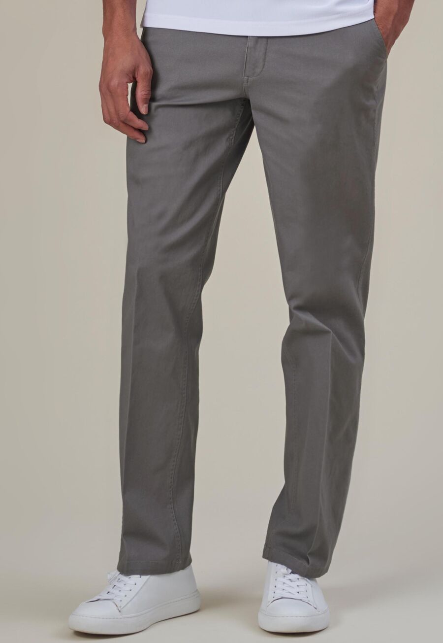 Brook Taverner Denver Classic Fit Chino Grey