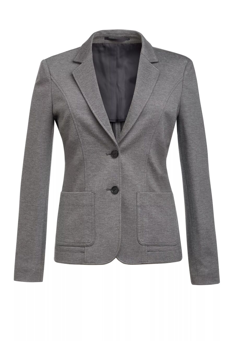 Libra Slim Fit Jersey Stretch Jacket Grey