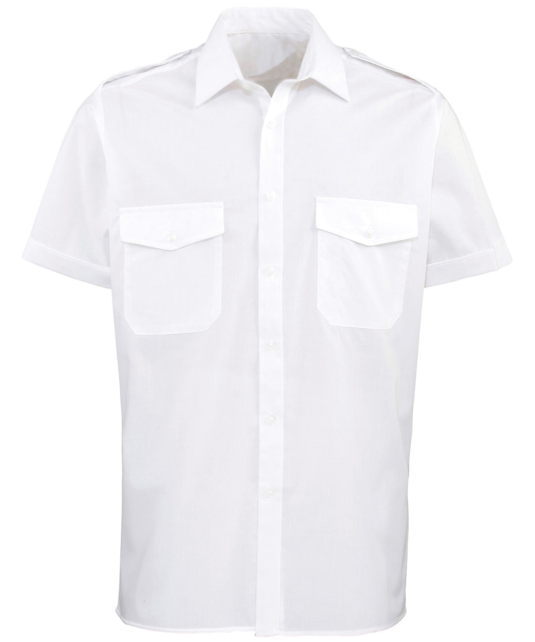 Short Sleeve Pilot Shirt White