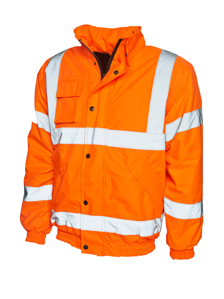 High Visibility Bomber Jacket Orange