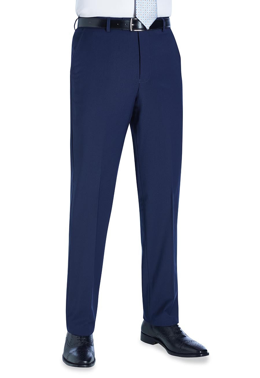 Avalino Tailored Fit Trouser (Mid Blue)