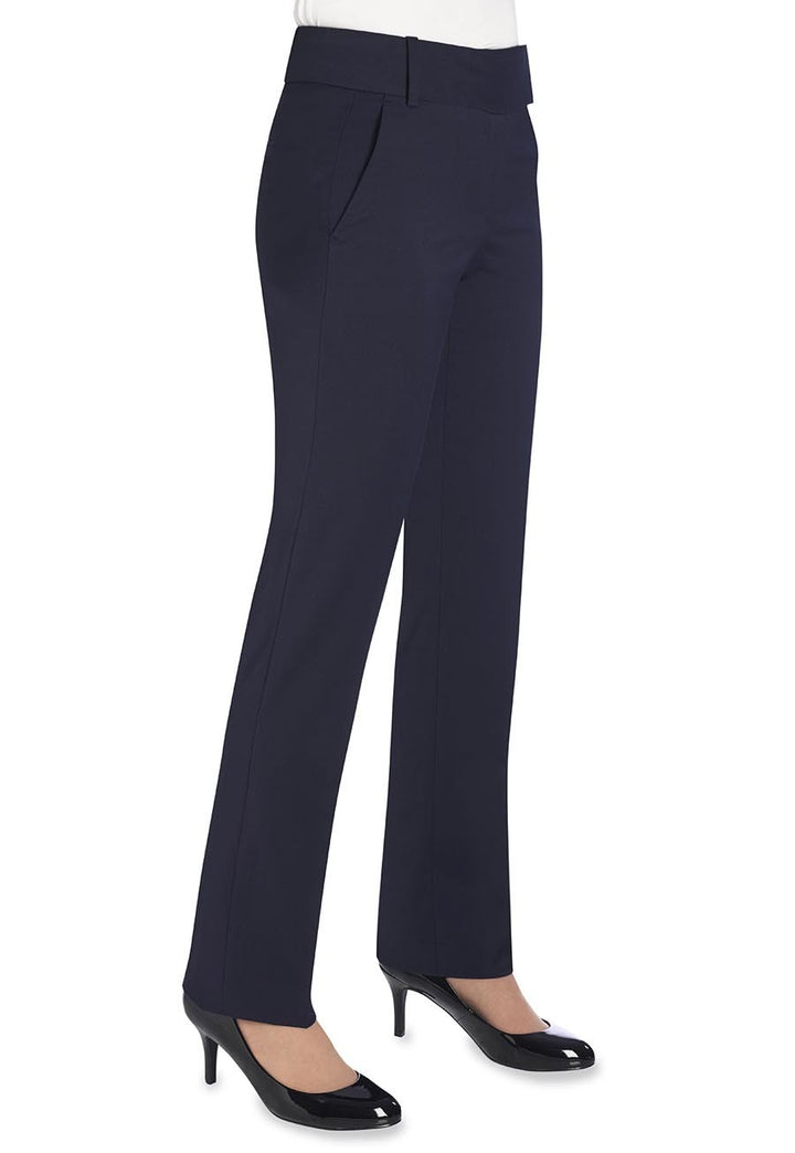 Genoa Tailored Leg Trouser (Navy)