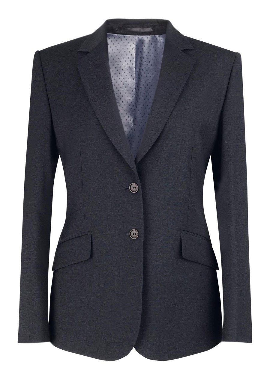 Hebe Classic Fit Jacket Charcoal