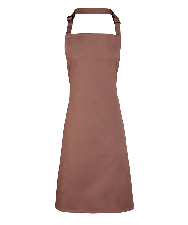 a brown apron on a white background