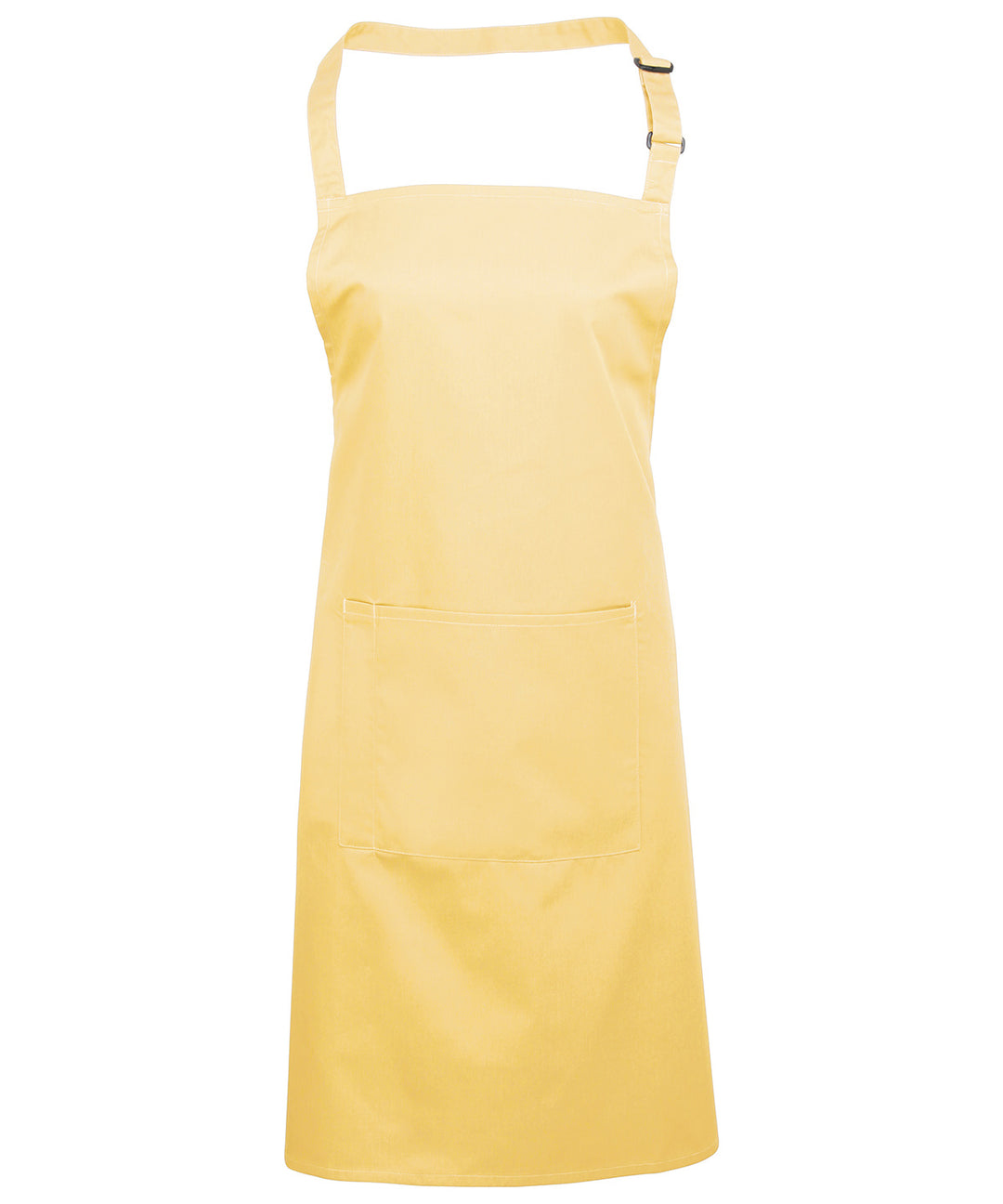 a yellow apron on a white background