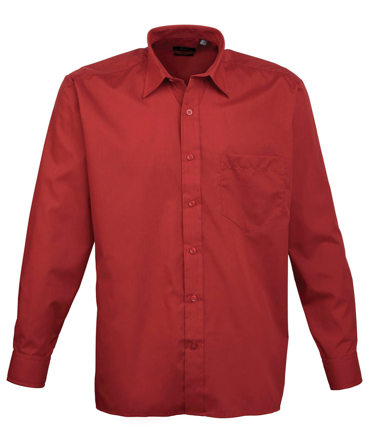Long sleeve poplin shirt (Magenta)