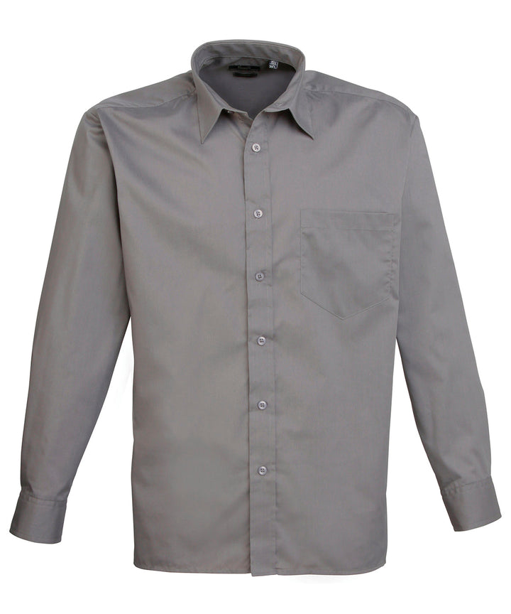 Long sleeve poplin shirt (Grey)