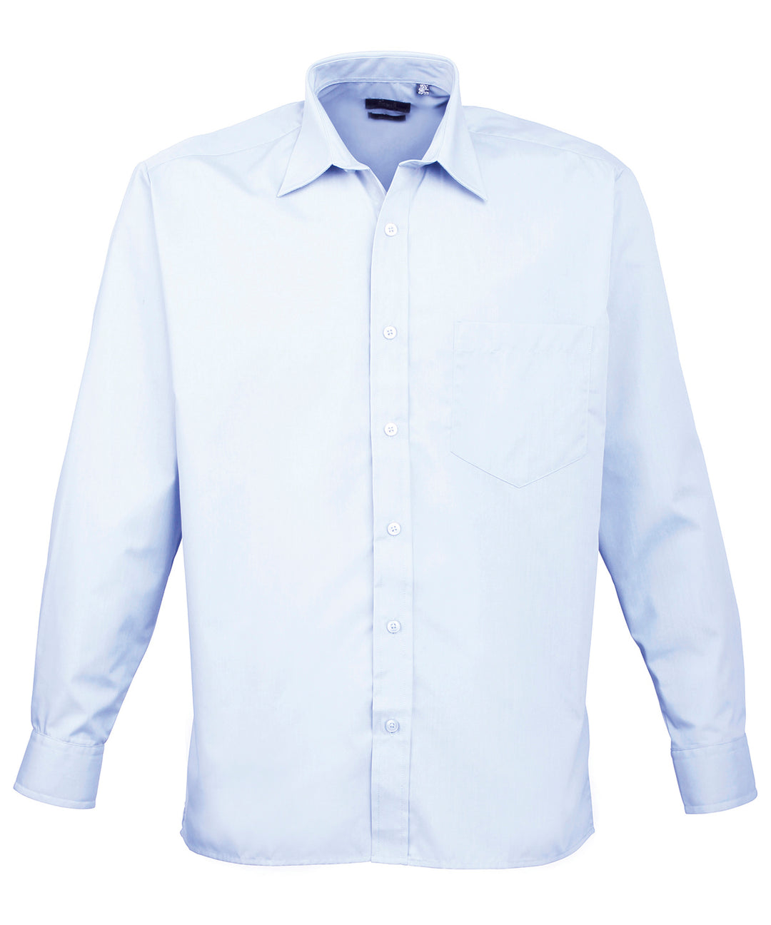 Long sleeve poplin shirt (Blue)