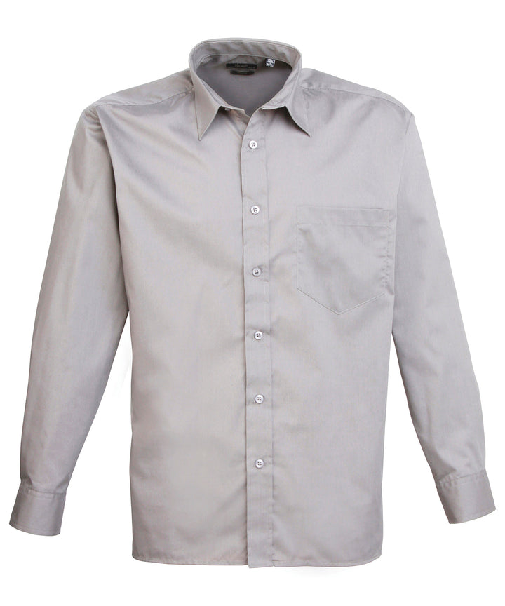 Long sleeve poplin shirt (Grey)