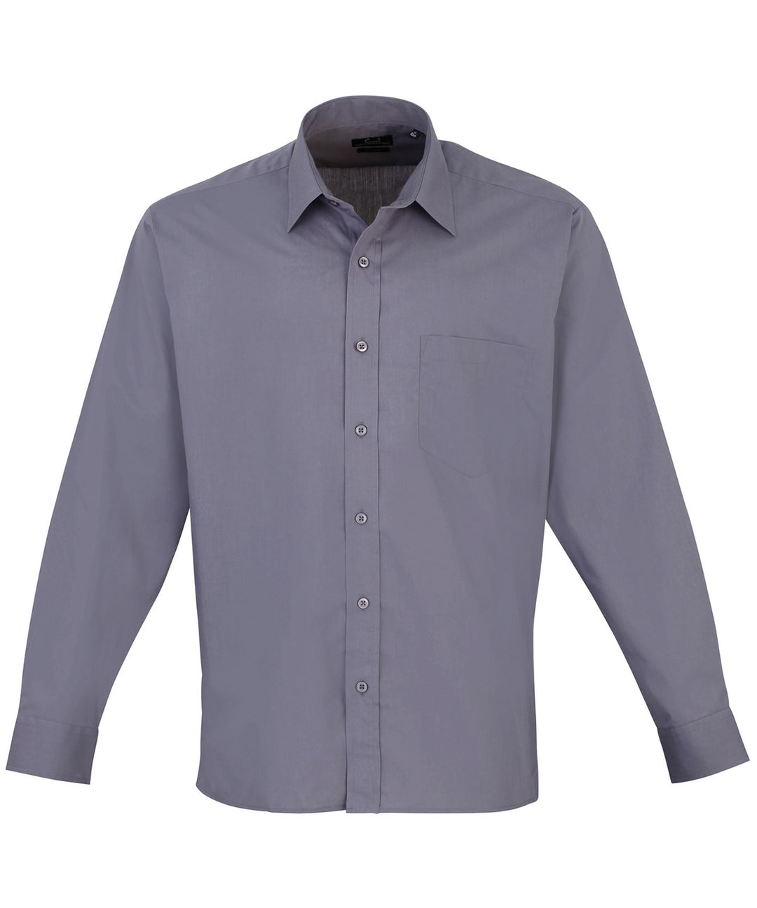 Long sleeve poplin shirt (Grey)