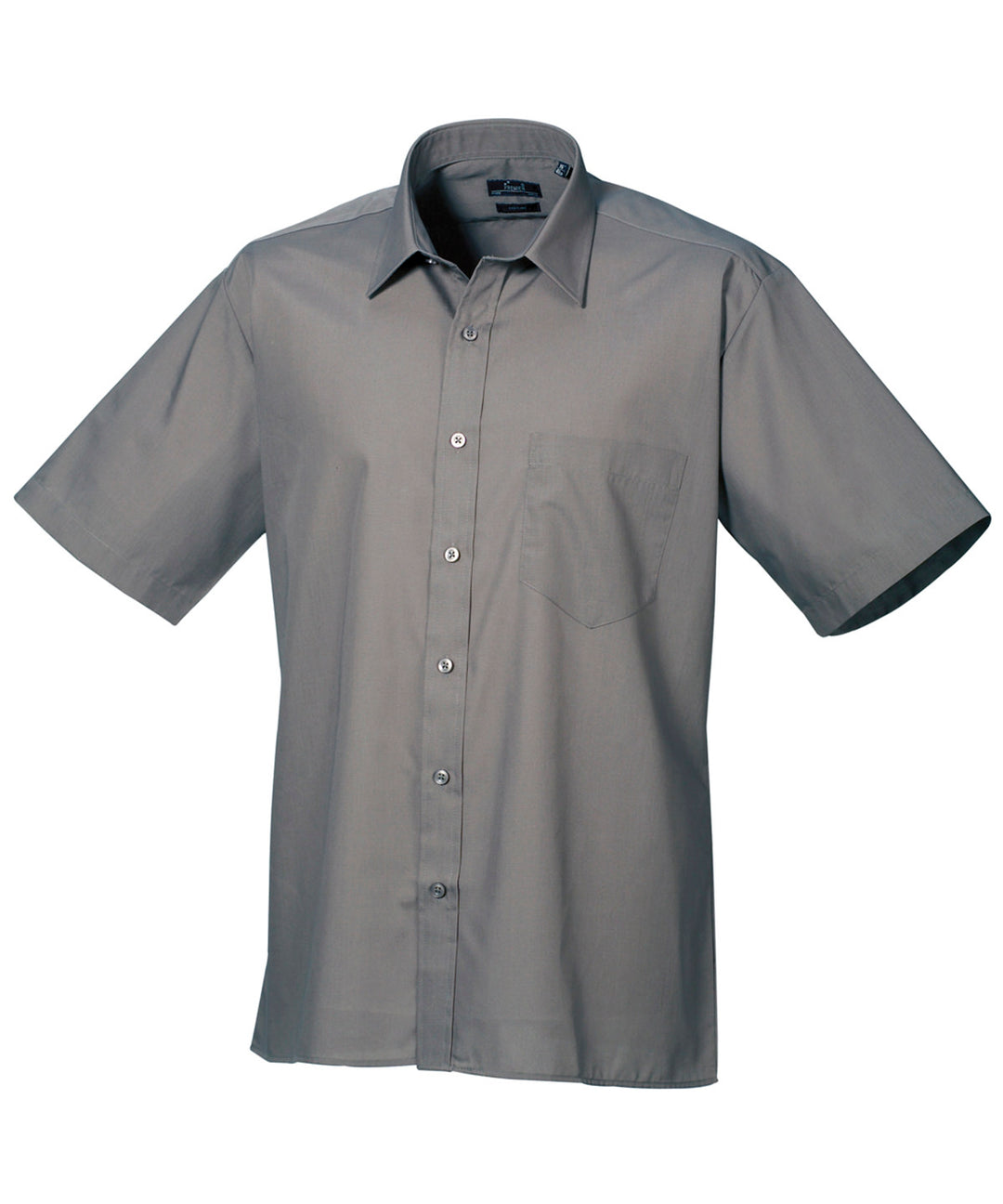 Short sleeve poplin shirt (Grey)