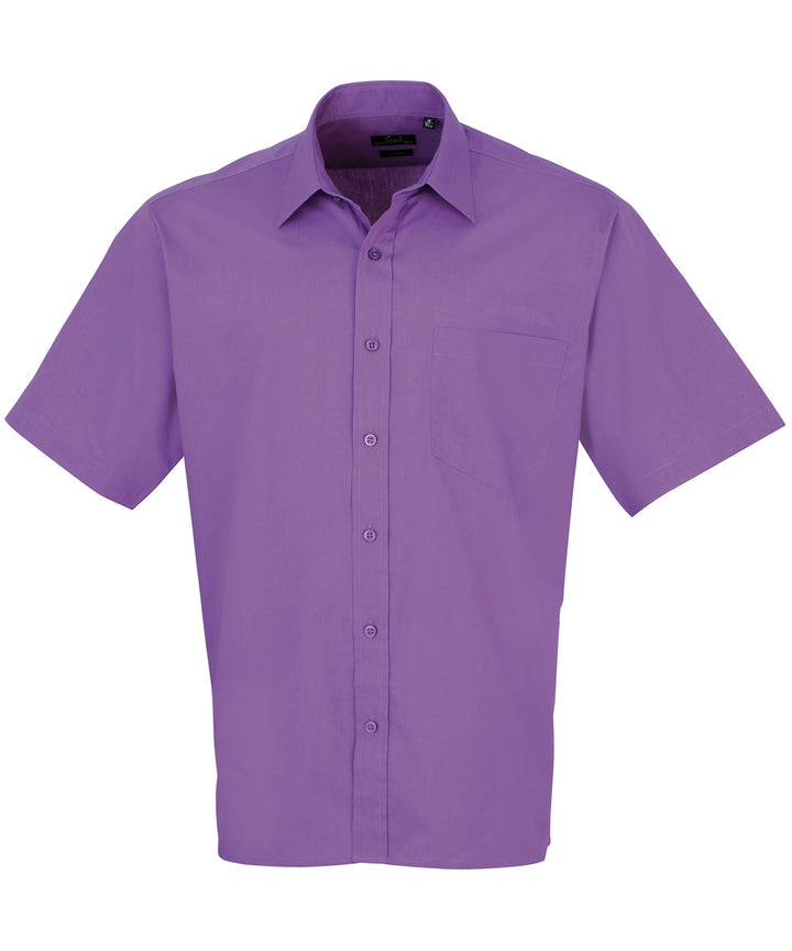 Short sleeve poplin shirt (Magenta)