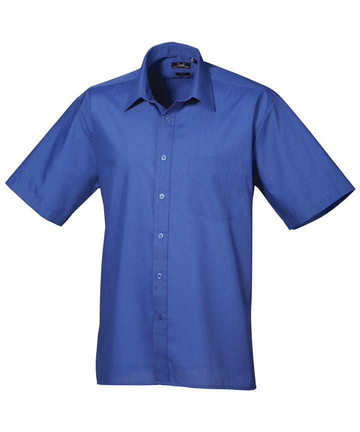 Short sleeve poplin shirt (Blue)