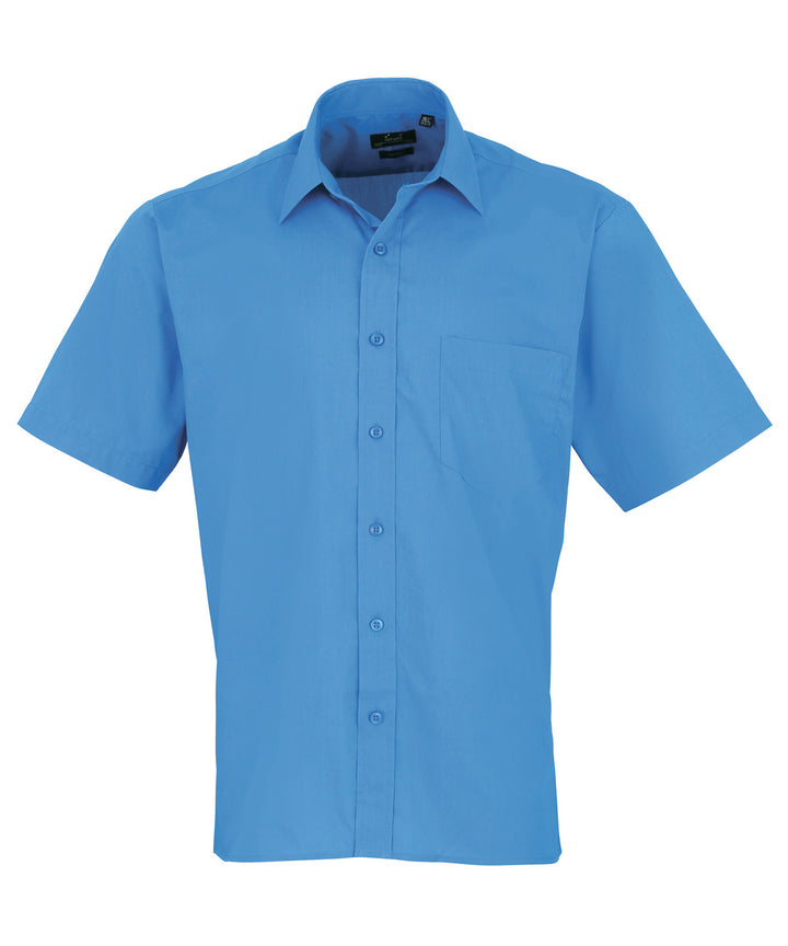 Short sleeve poplin shirt (Blue)