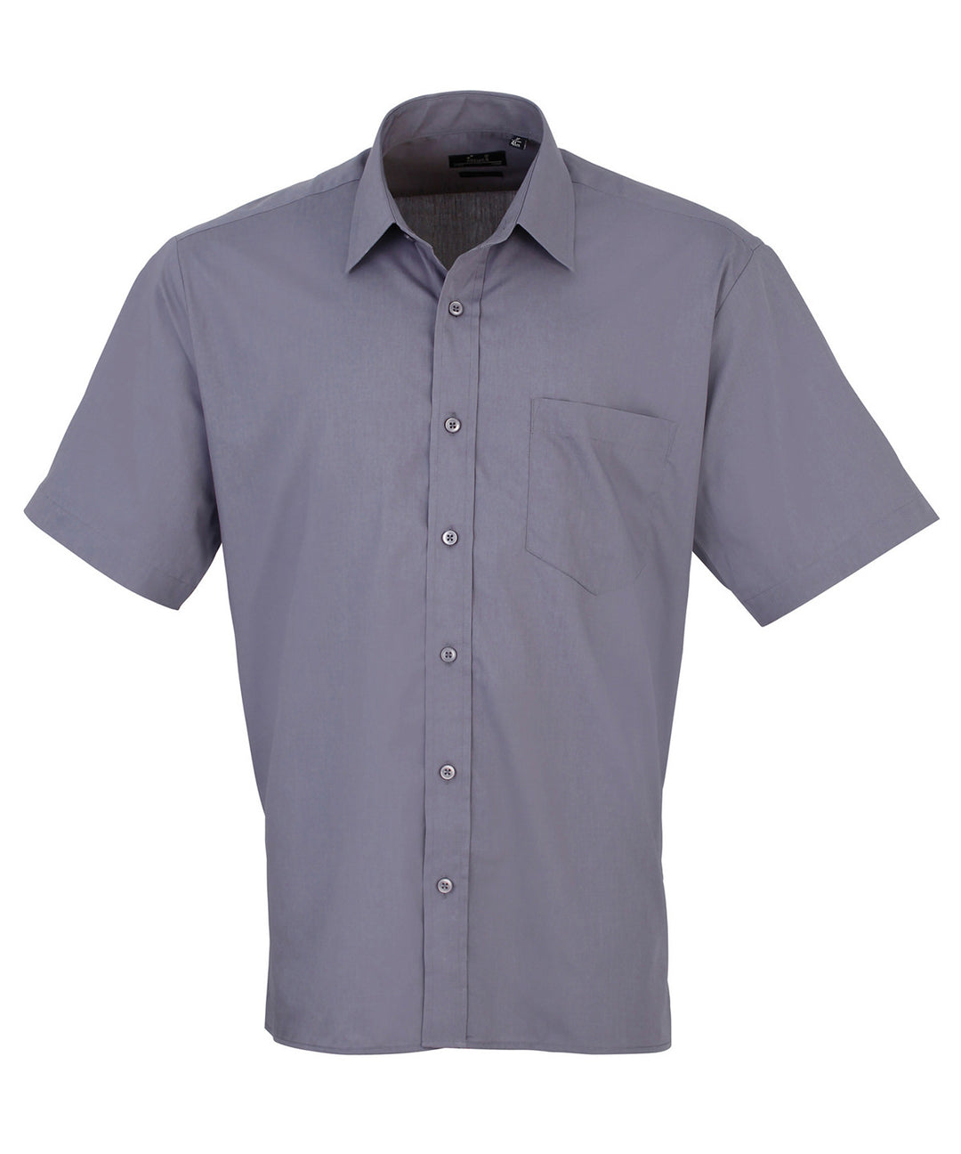 Short sleeve poplin shirt (Grey)