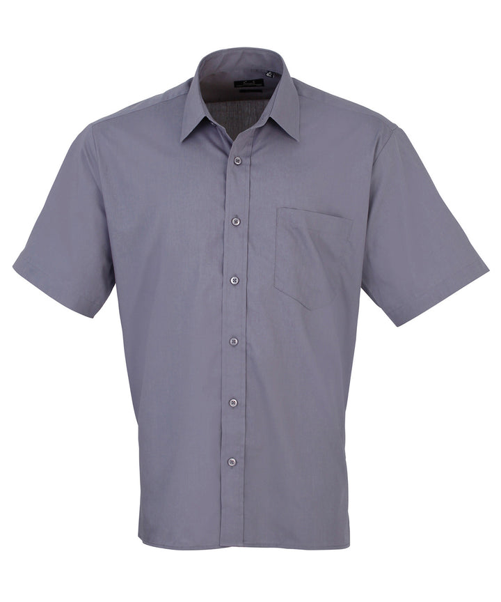 Short sleeve poplin shirt (Grey)