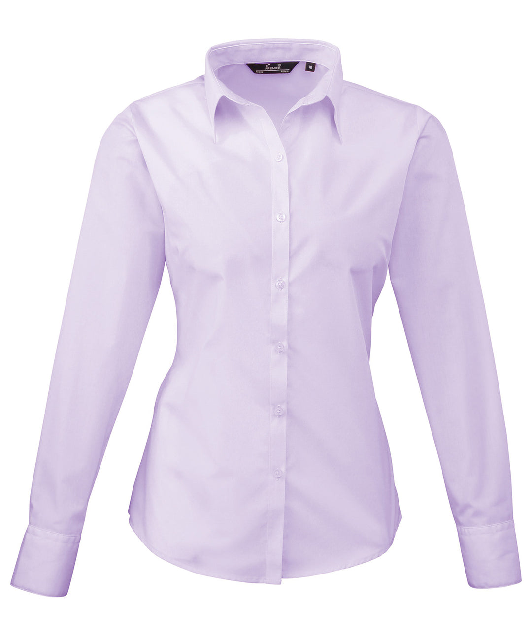 Women's poplin long sleeve blouse (Magenta)