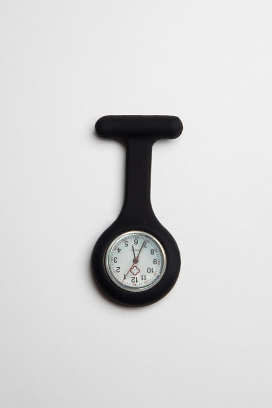Black Silicon Fob Watch