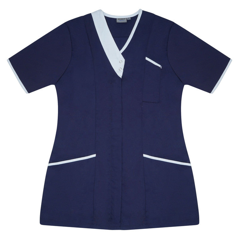 Asymmetric Tunic (Navy/White)