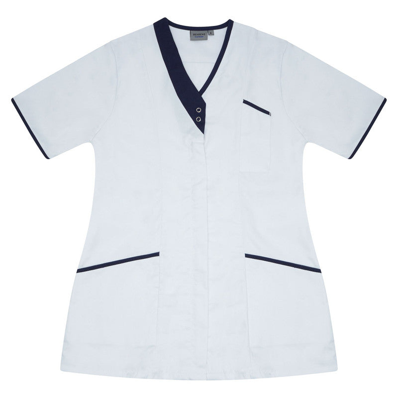 Asymmetric Tunic (White/Navy)