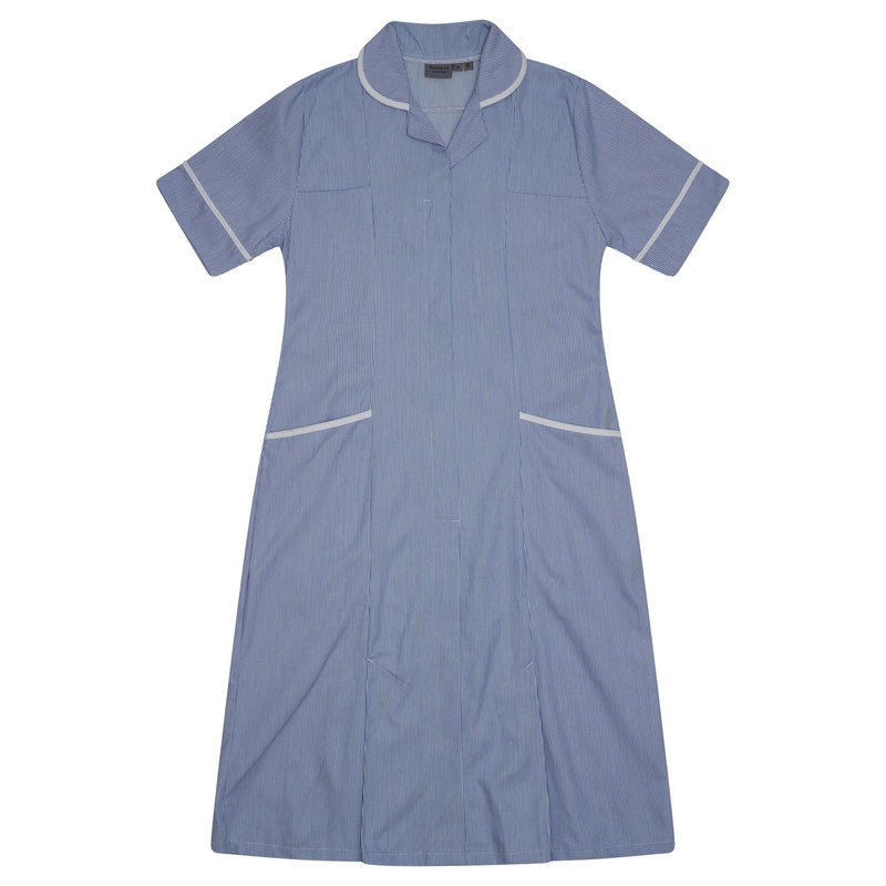 Ladies Dress - Blue/White (Tall)