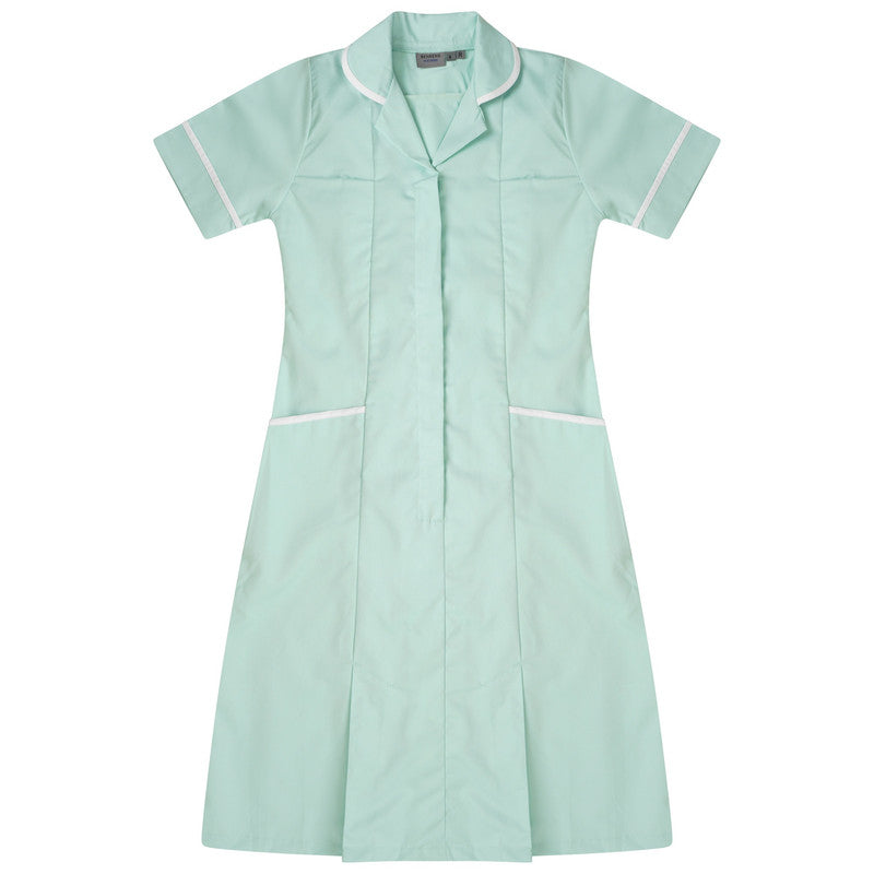 Ladies Dress - Eau de Nil/White (Short)