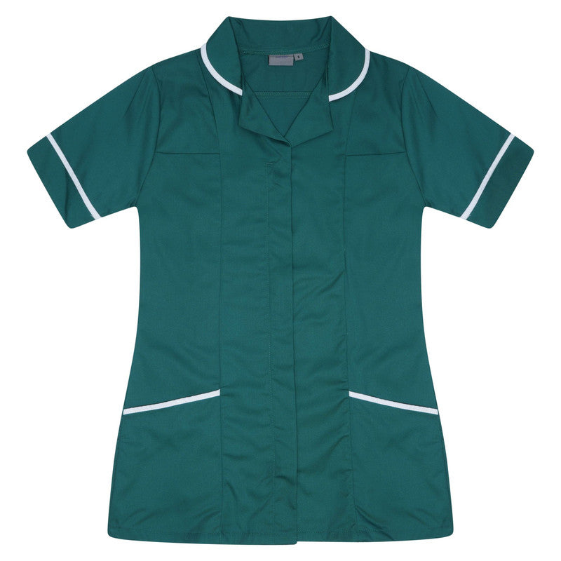 Ladies Tunic P.S (Bottle Green/White)