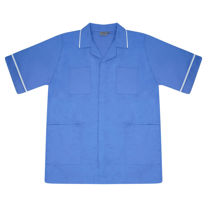 Classic Male Tunic in Metro Blue/White