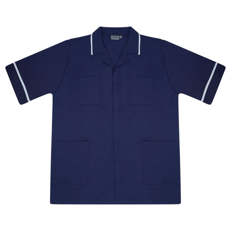 Classic Male Tunic in Navy/White
