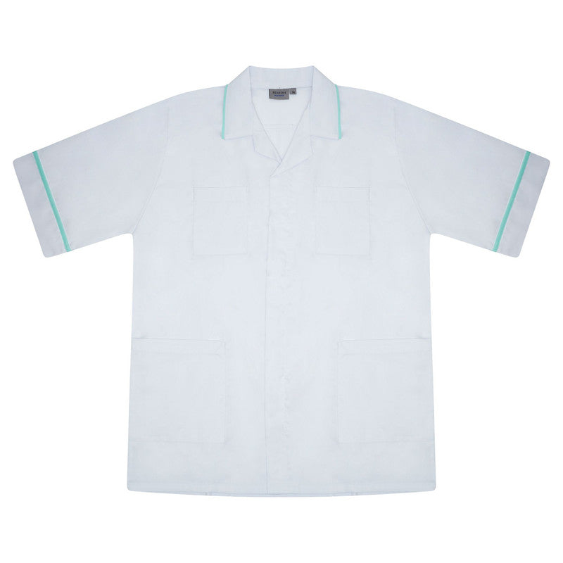 Classic Male Tunic in White/Eau di nil
