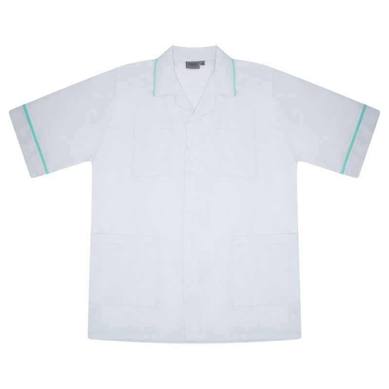 Classic Male Tunic in White/Eau di nil 