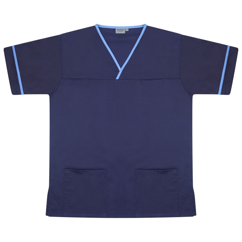 Navy/Hospital Blue Scrub with Trim