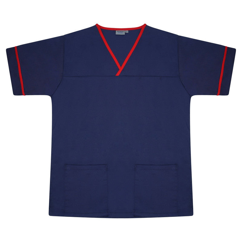 Navy / Red Scrub with Trim