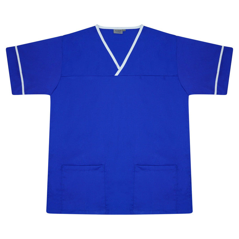 Royal/White Scrub with Trim