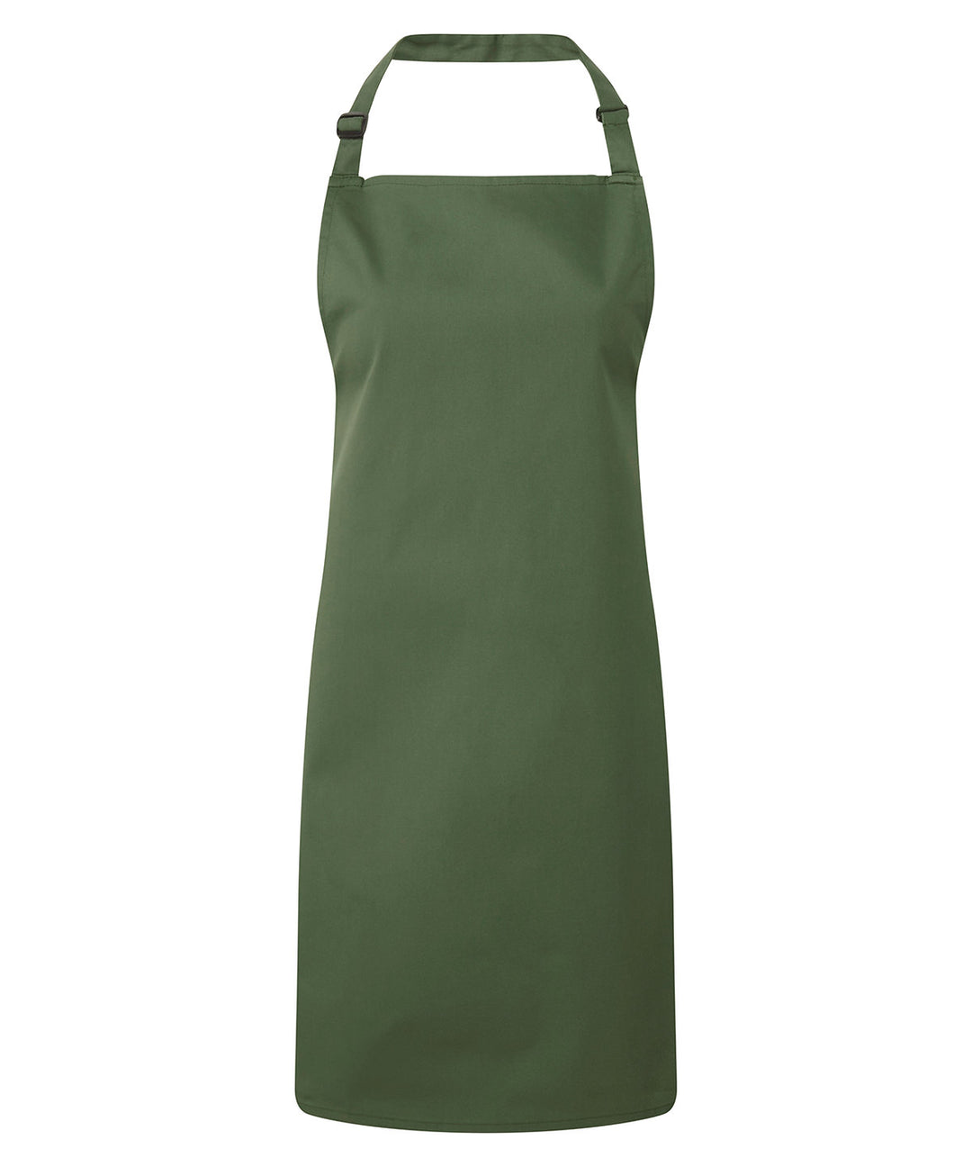 a green apron on a white background