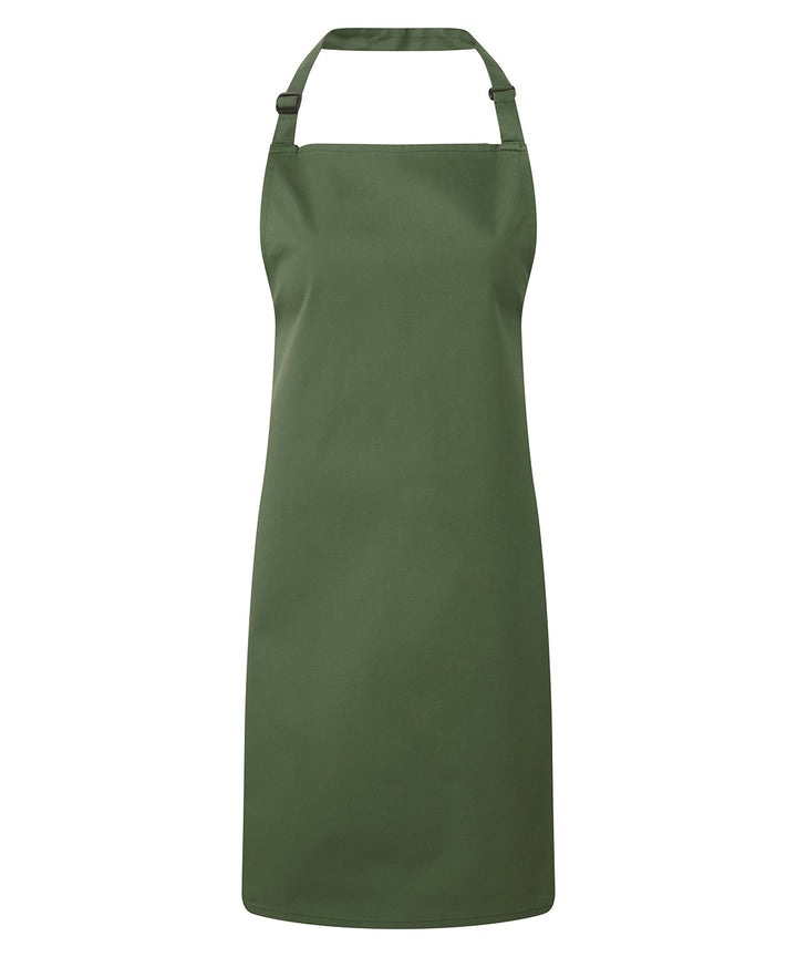 a green apron on a white background