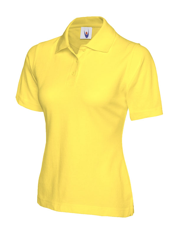 Ladies Yellow Poloshirt