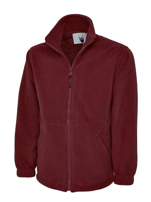 Full Zip Micro Fleece Jacket Maroon