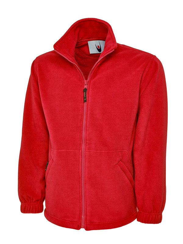 Full Zip Micro Fleece Jacket Red