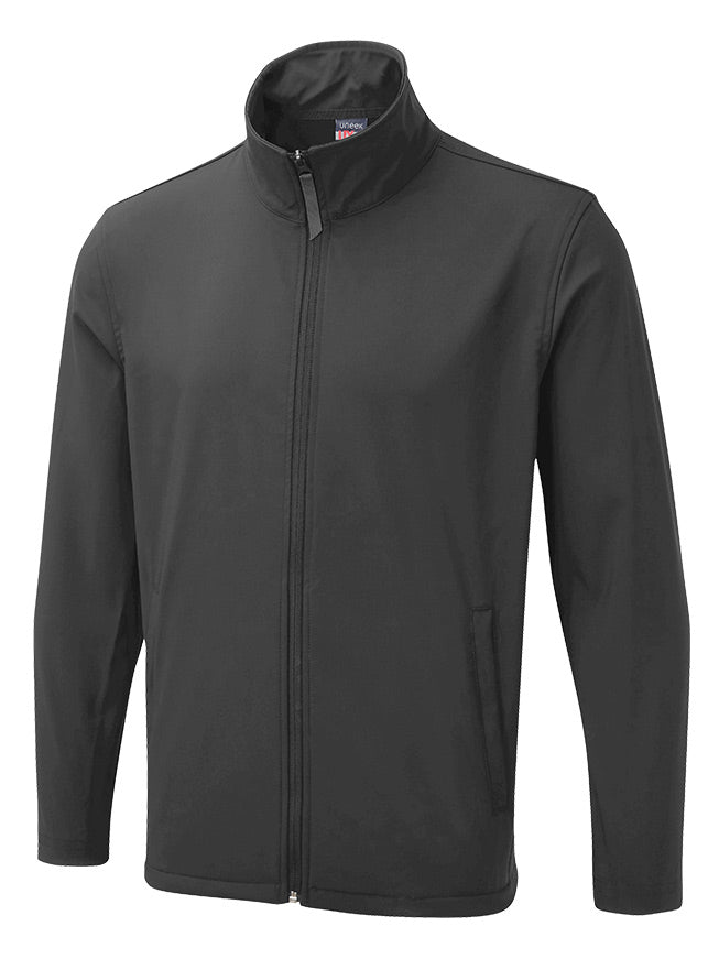 UX Printable Soft Shell Jacket Charcoal