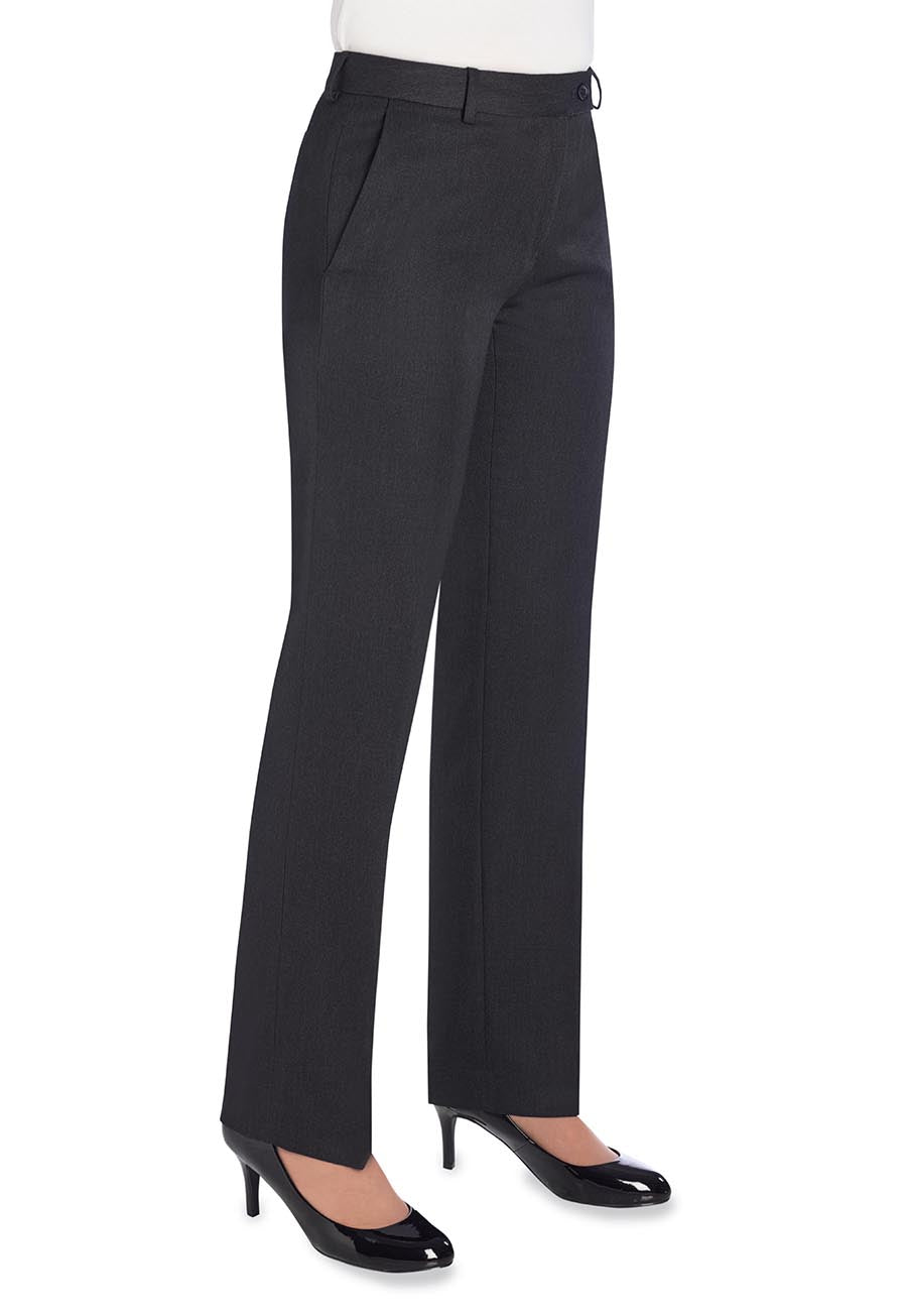 Aura Straight Leg Trouser Charcoal