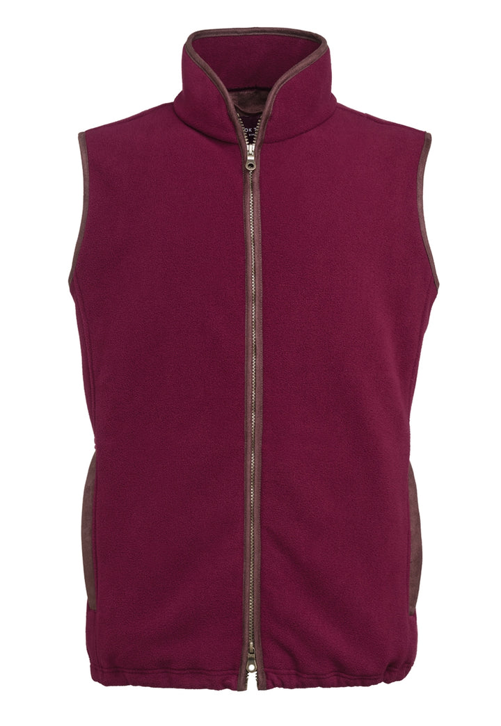 Cincinnati Fleece Gilet Maroon