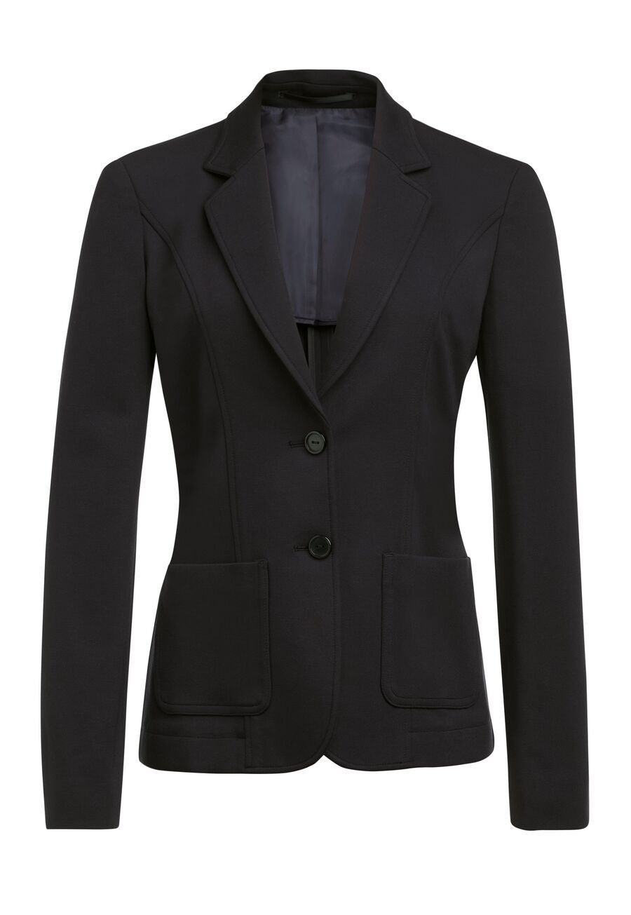 Libra Slim Fit Jersey Stretch Jacket Black