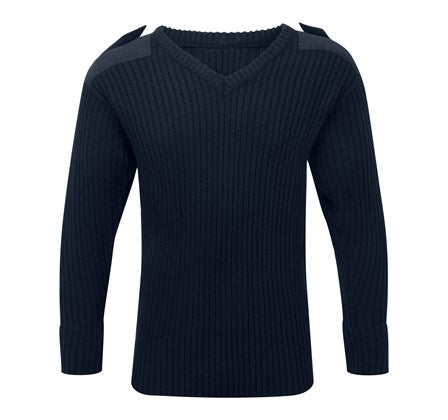 V-Neck Security Jumper Navy
