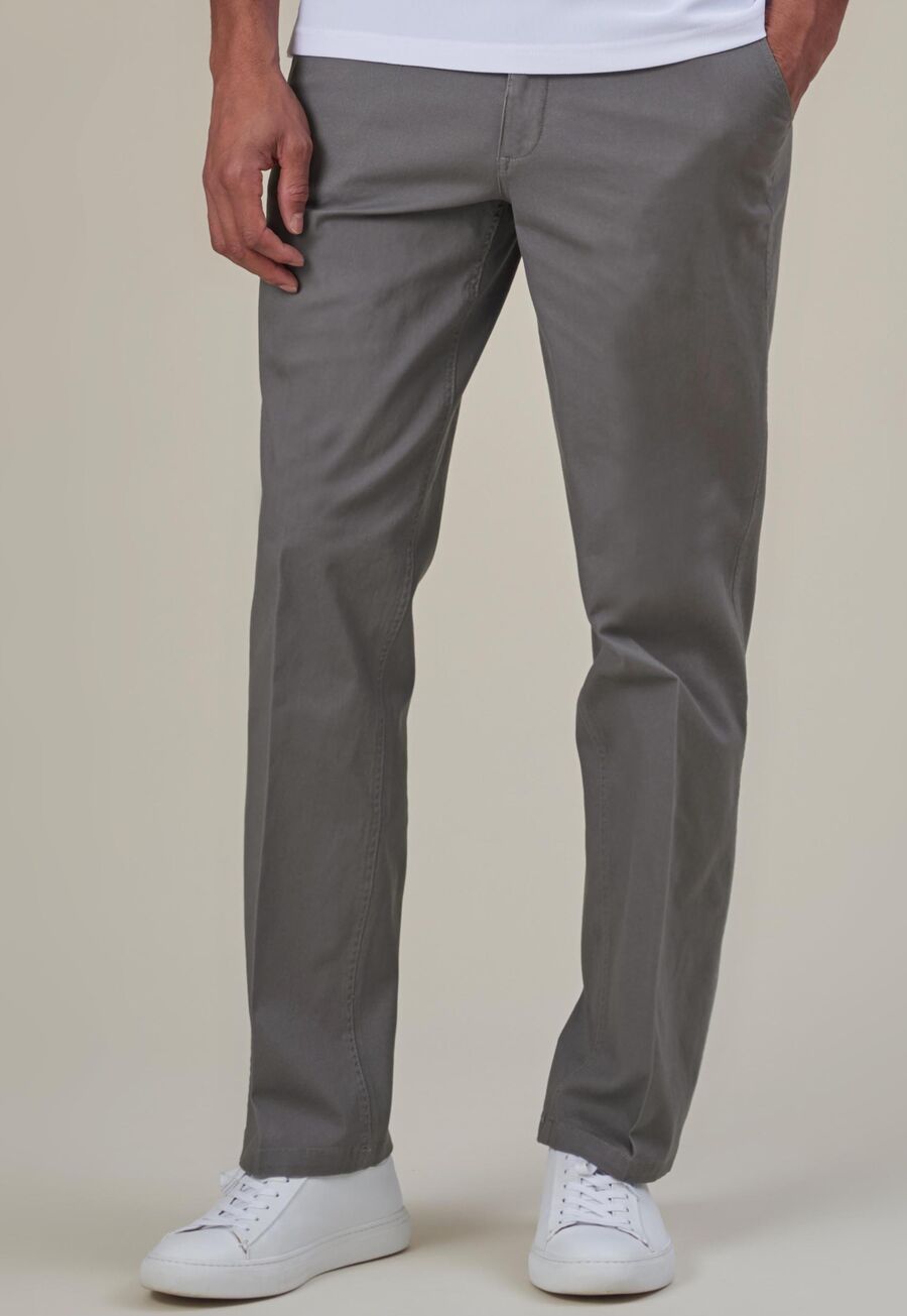 Brook Taverner Denver Classic Fit Chino Grey 