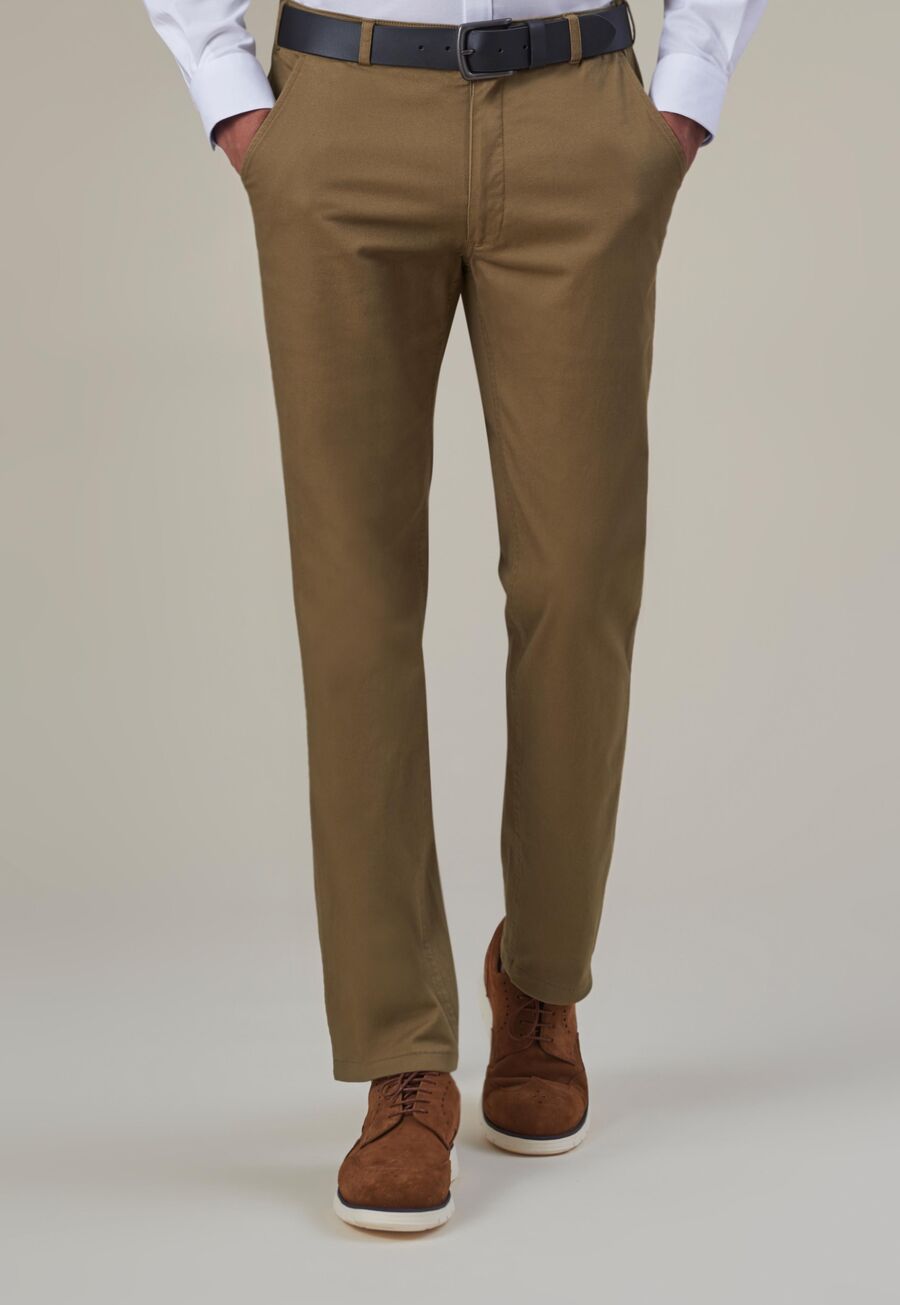 Tan Slim Fit Chino