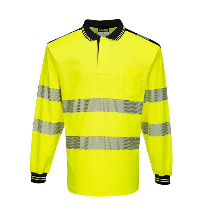 T184 - PW3 Hi-Vis Cotton Comfort Polo Shirt L/S