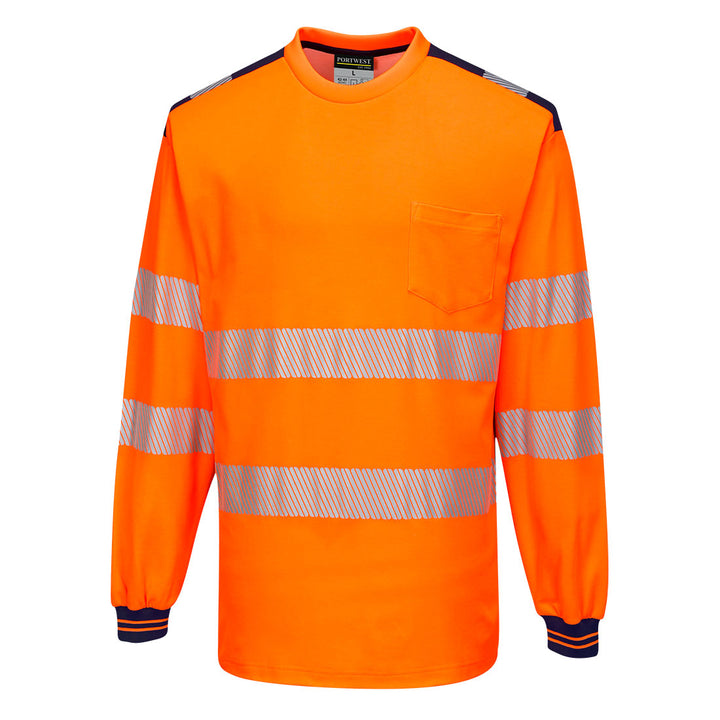 T185 - PW3 Hi-Vis Cotton Comfort T-Shirt L/S