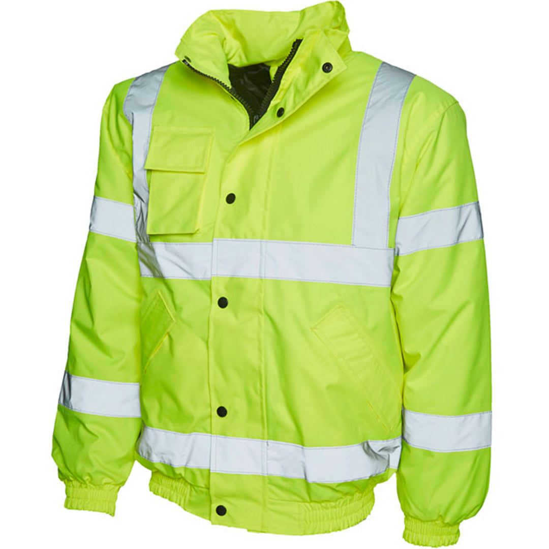 High Visibility Bomber Jacket Yellow